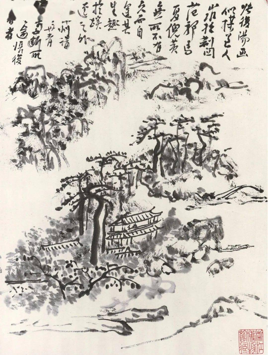 国画大师黄宾虹的山水画作品欣赏