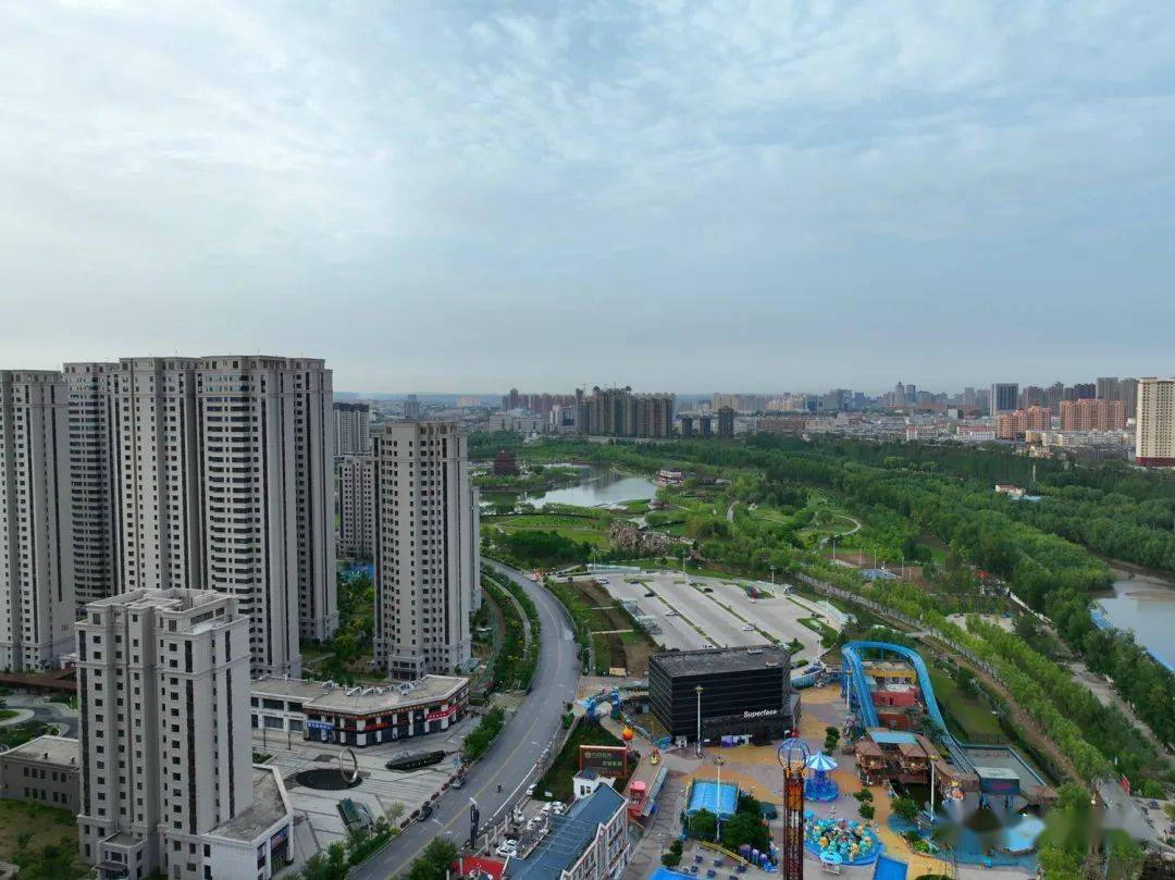 榆林空中漫步――榆溪河滨公园_城市_绿色_生活