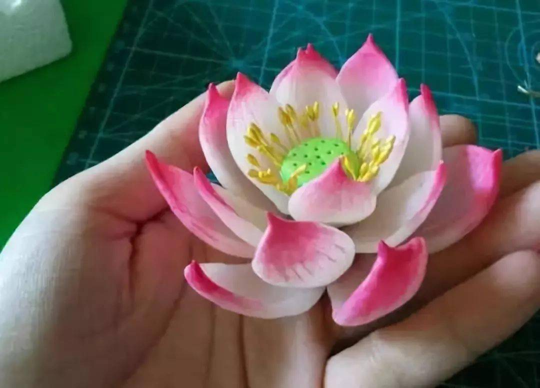 夏季手工荷塘月色夏季主题荷花睡莲夏季手工必备