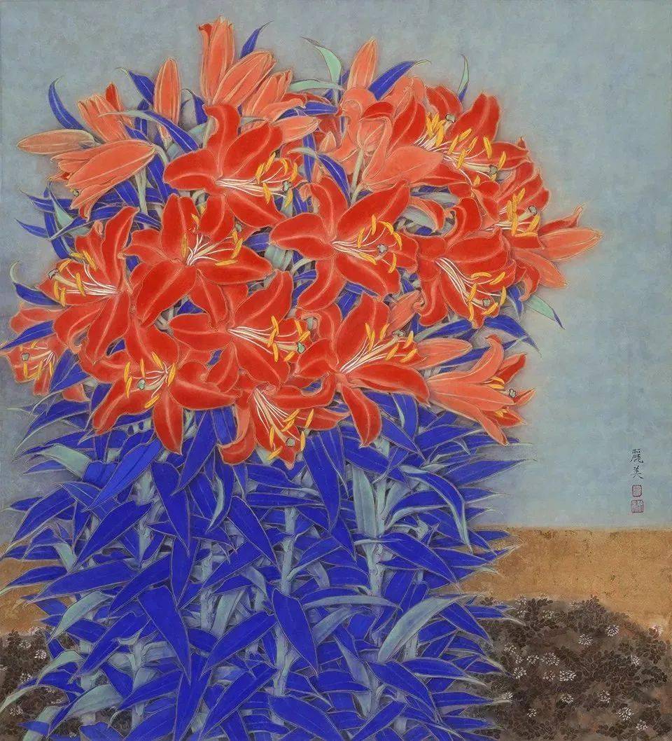 欣赏| 叶丽美工笔花鸟画51图,纤美温和又不失刚劲!