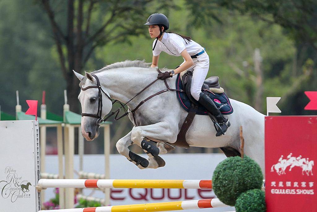 马术障碍赛_马匹_比赛_小朋友