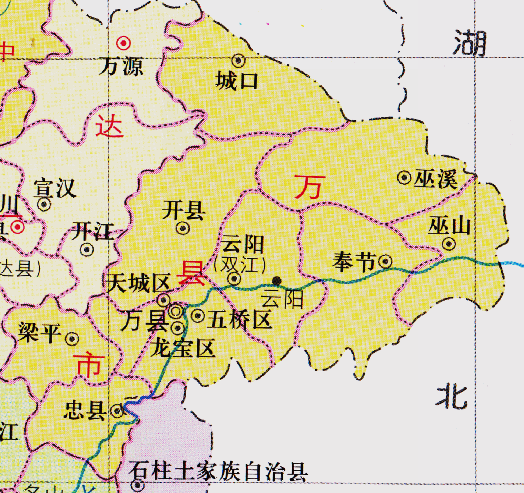 万州地理位置图图片