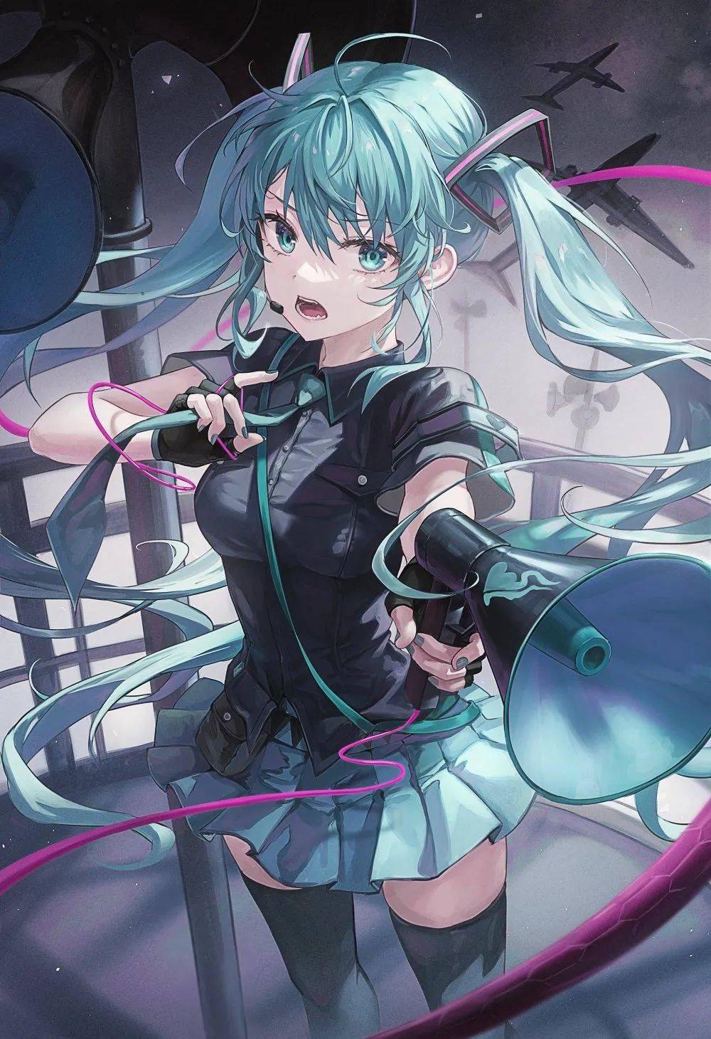 单单因为,我是个机械,有心,也懂,什么叫爱."今日放送初音未来壁纸赏析