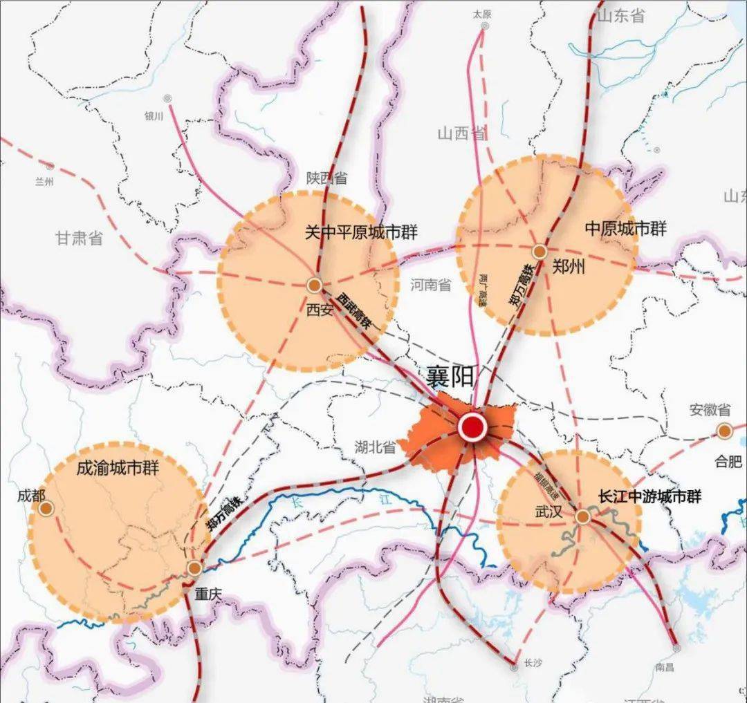 襄阳高铁路线分布图图片