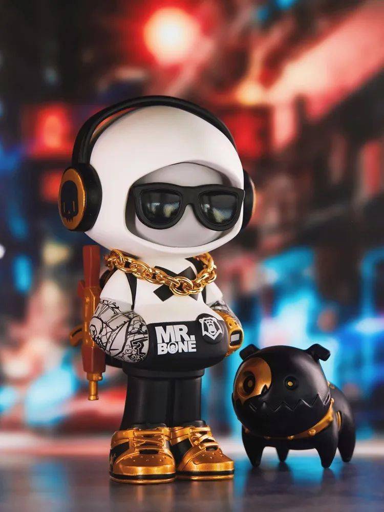 新品预定模言文化mrbone12cm银白熊限量款金白熊限量款