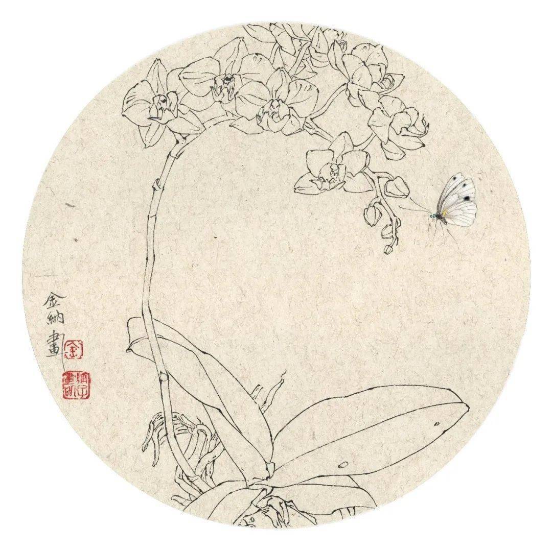 金纳工笔花鸟画疏淡空灵意境深远