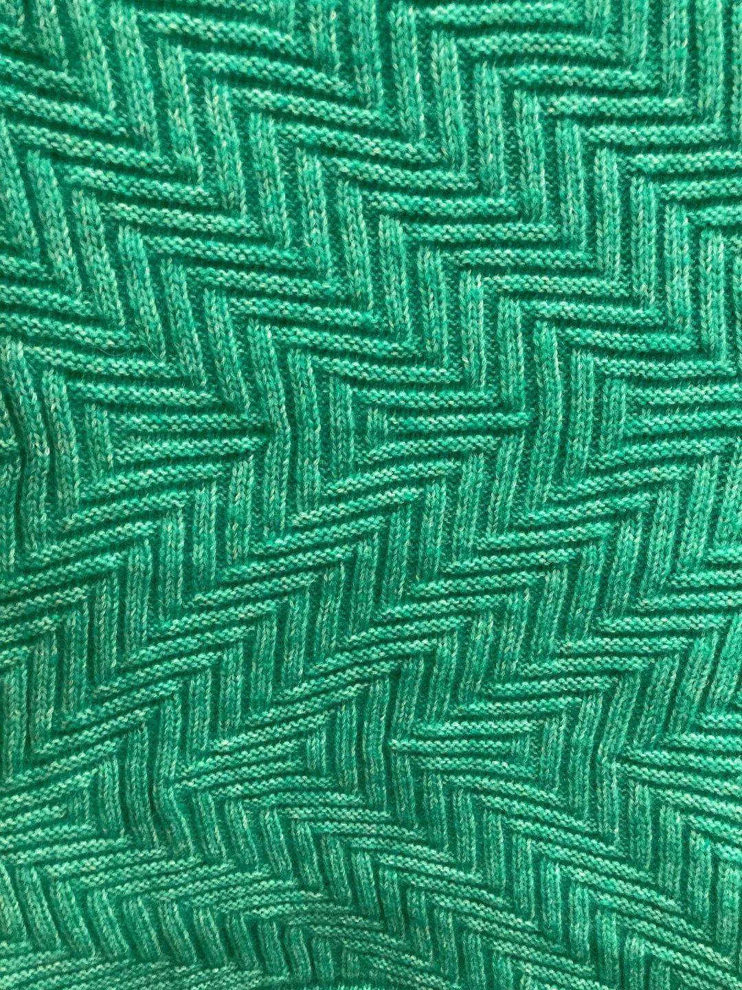 正反针组织织片|凹凸有致_veneta_服装_针织物