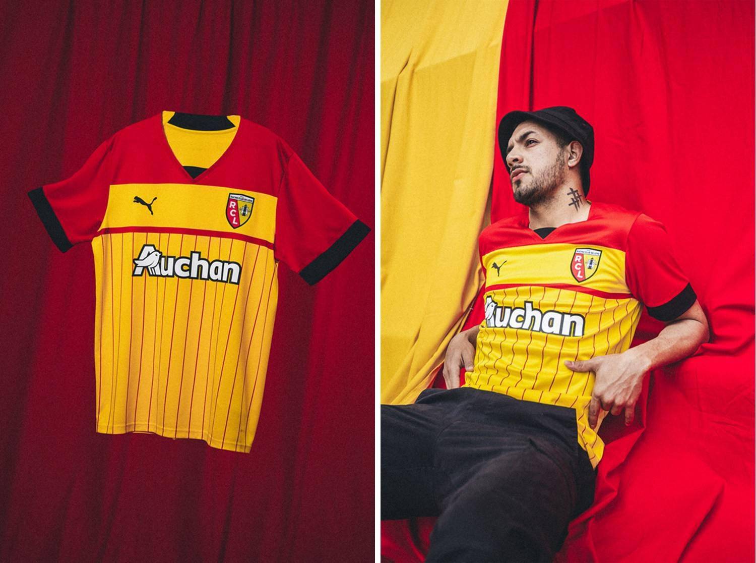 朗斯发布2022/23赛季主场球衣_条纹_红色_历史