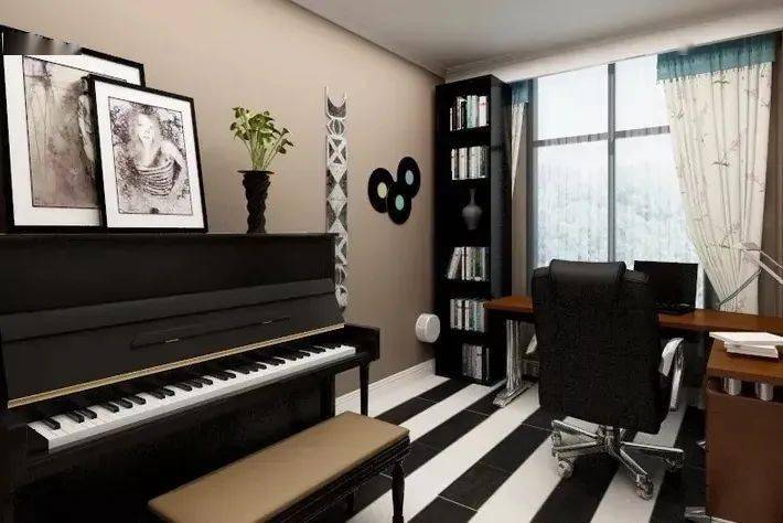 2022最新钢琴装修效果图,大开眼界,太赞了!_风格_巴赫_装饰