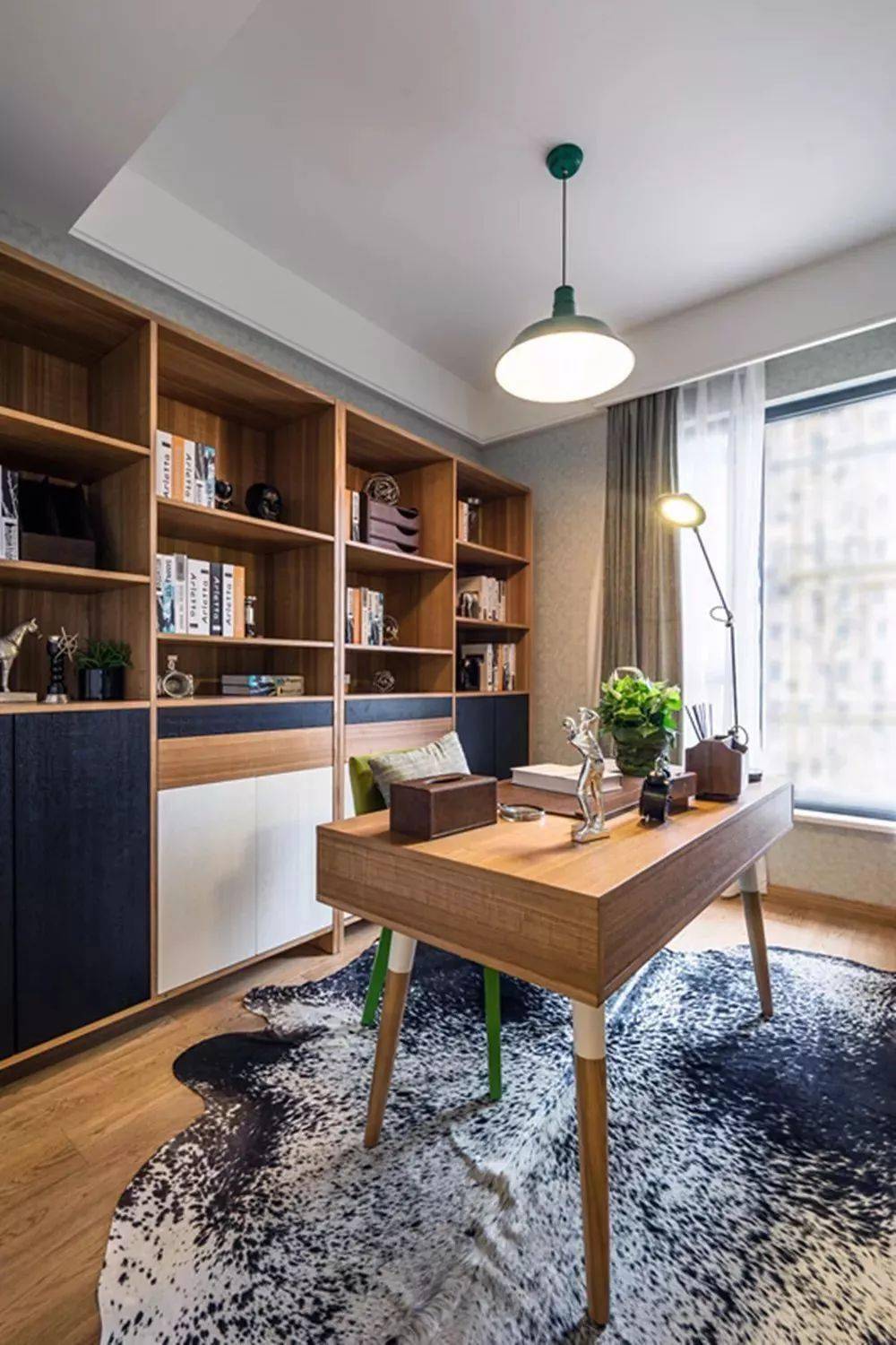 3种书房布局方案,实用又美观_书桌_面积_空间