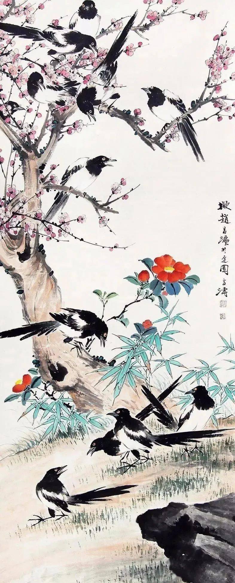 王雪涛画喜鹊精选30幅养眼