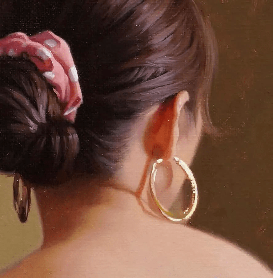 日本画家小森隼人的超写实女性油画自然文雅美上天际