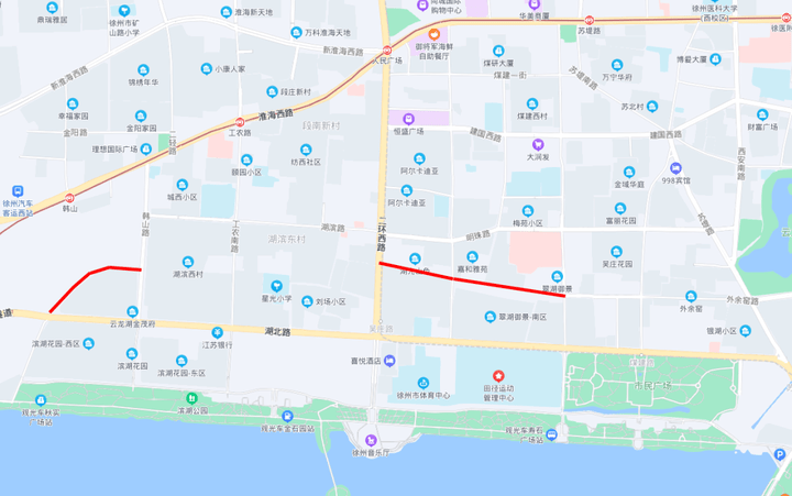 注意了徐州和平路西延一期工程本月底将建成通车