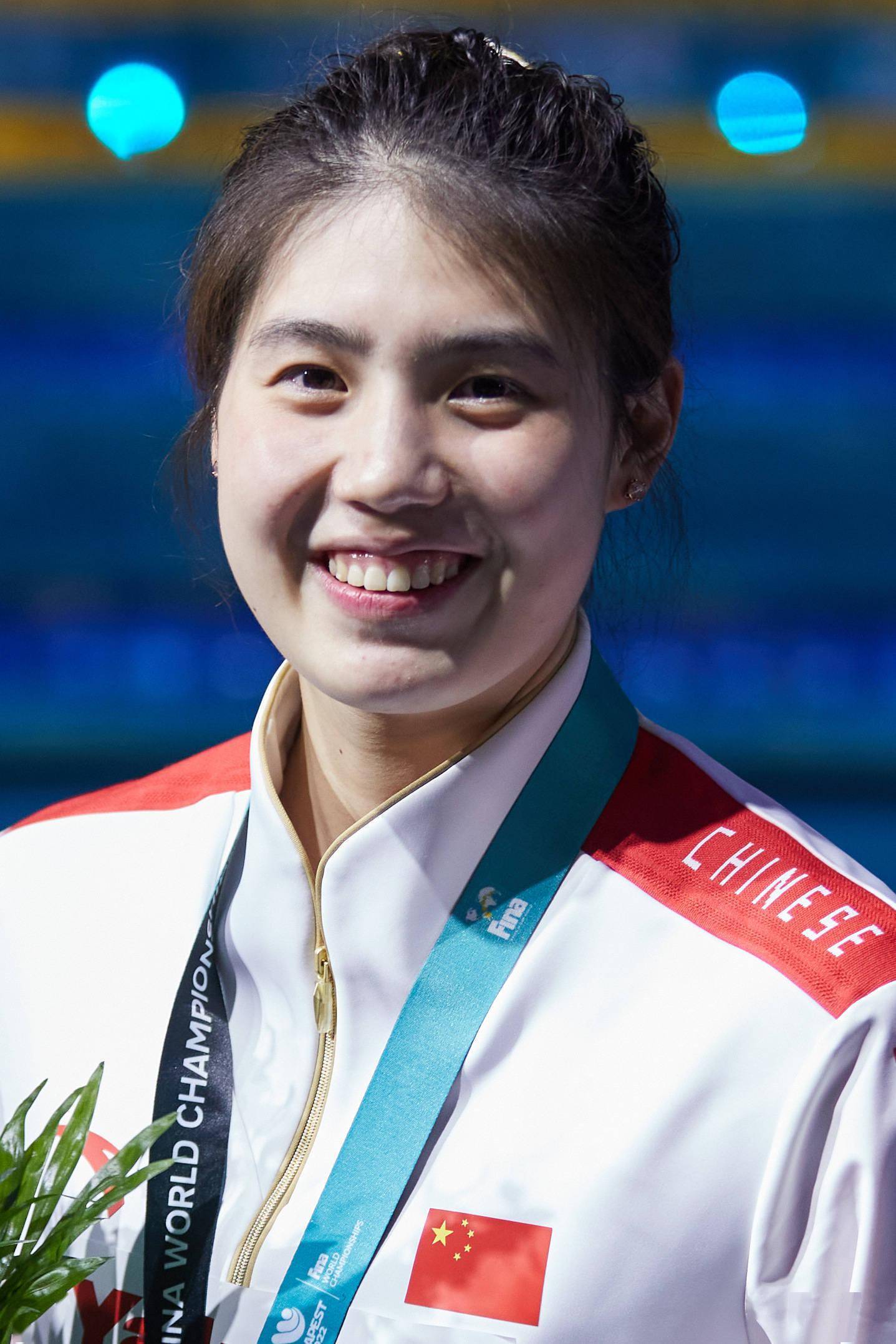 的2022年世界游泳锦标赛女子100米蝶泳决赛中,中国选手张雨霏获得铜牌