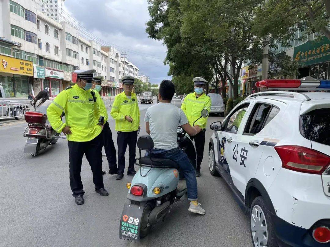 整顿会宁骑电动车上路无牌无证将被处罚