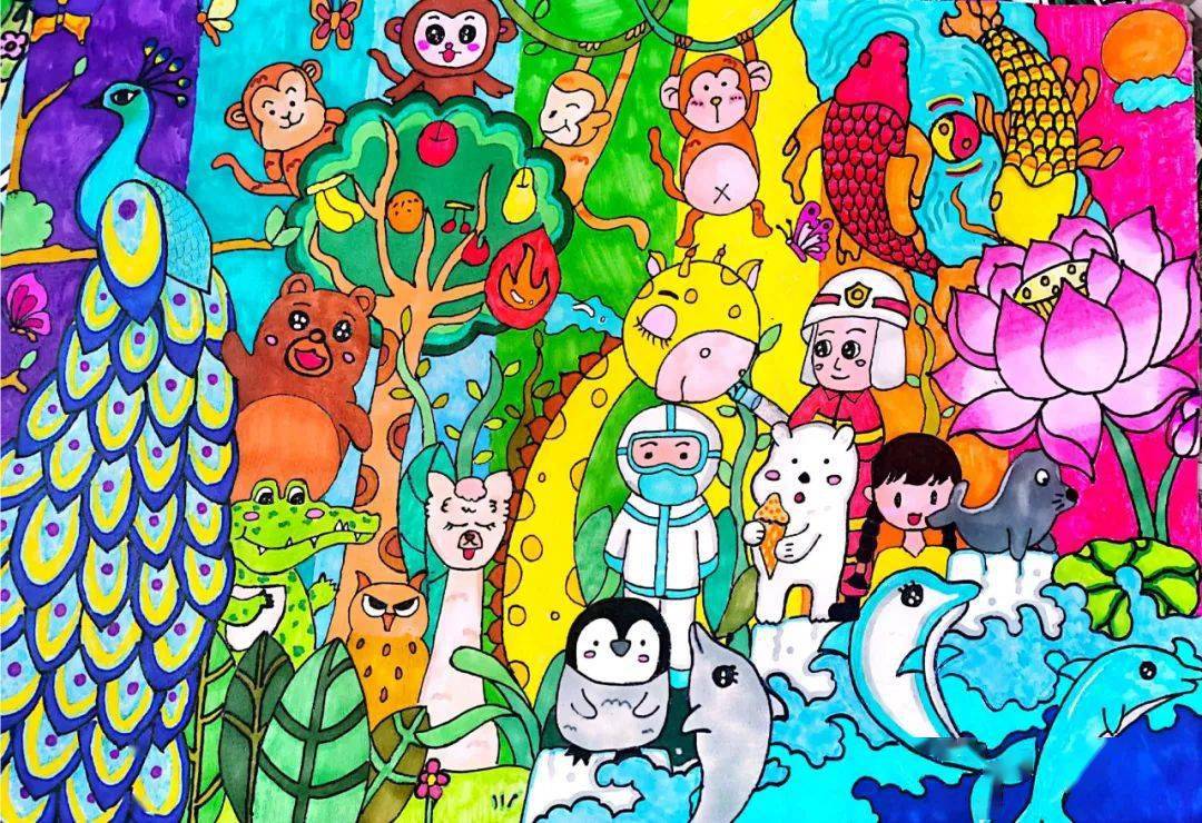 第六届云南省小学生野生动物绘画大赛获奖名单公布