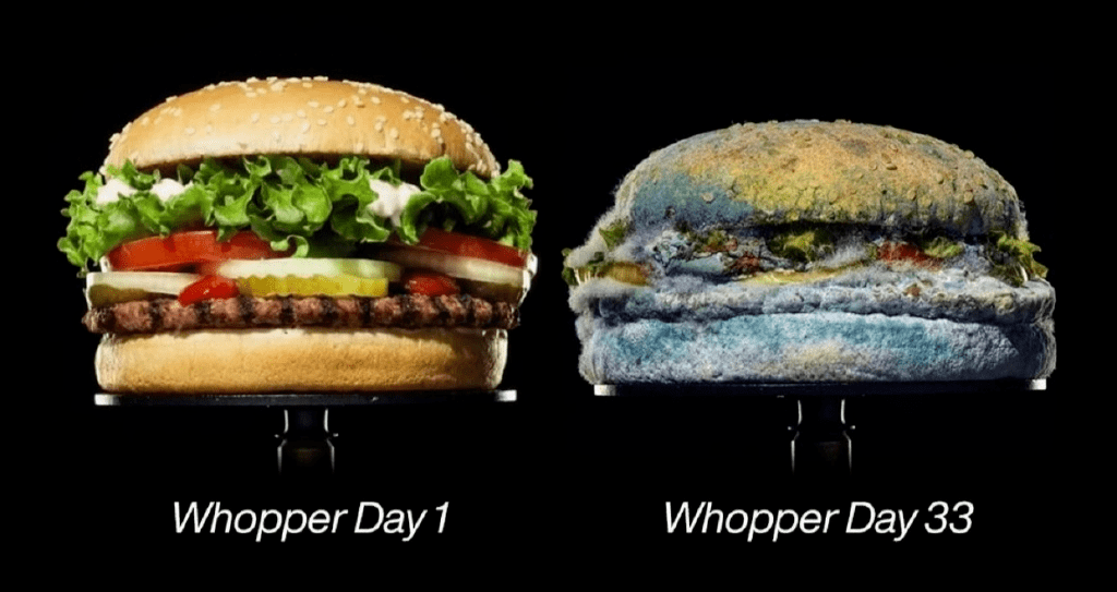 汉堡王迷惑广告发霉的汉堡王