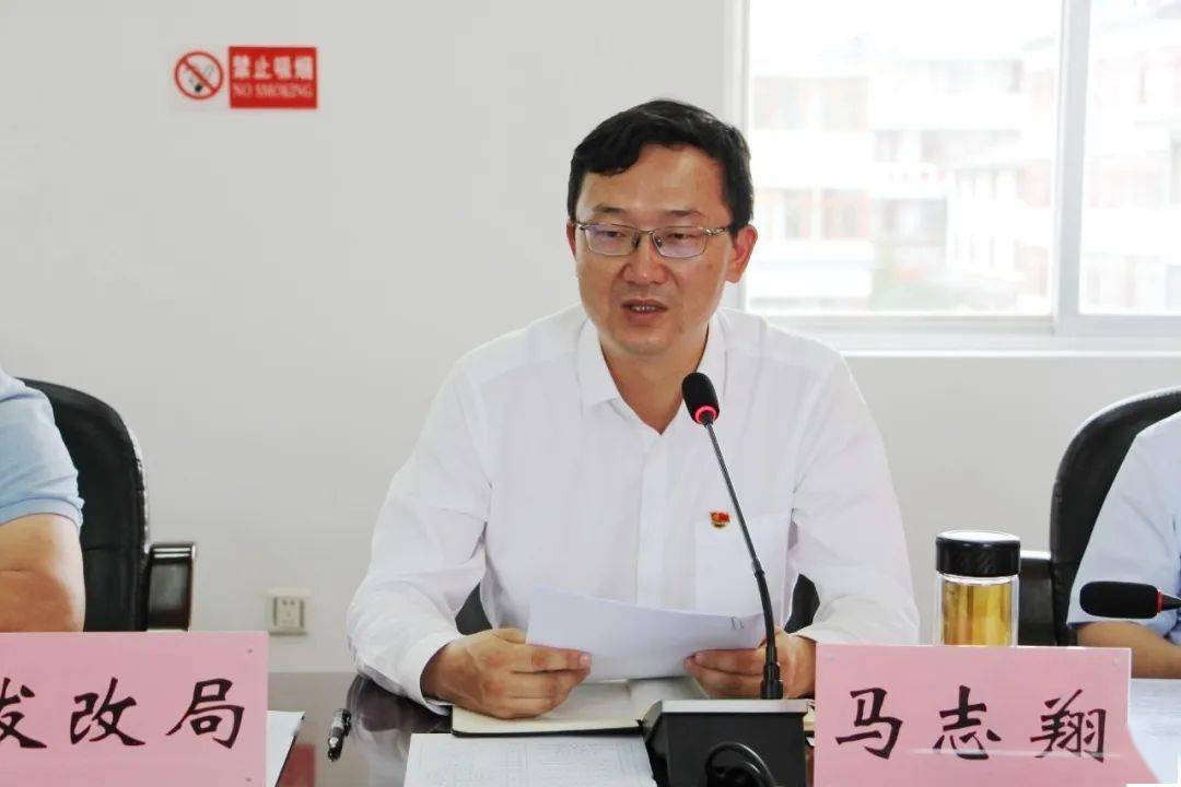 县委副书记,县长马志翔主持会议并讲话.