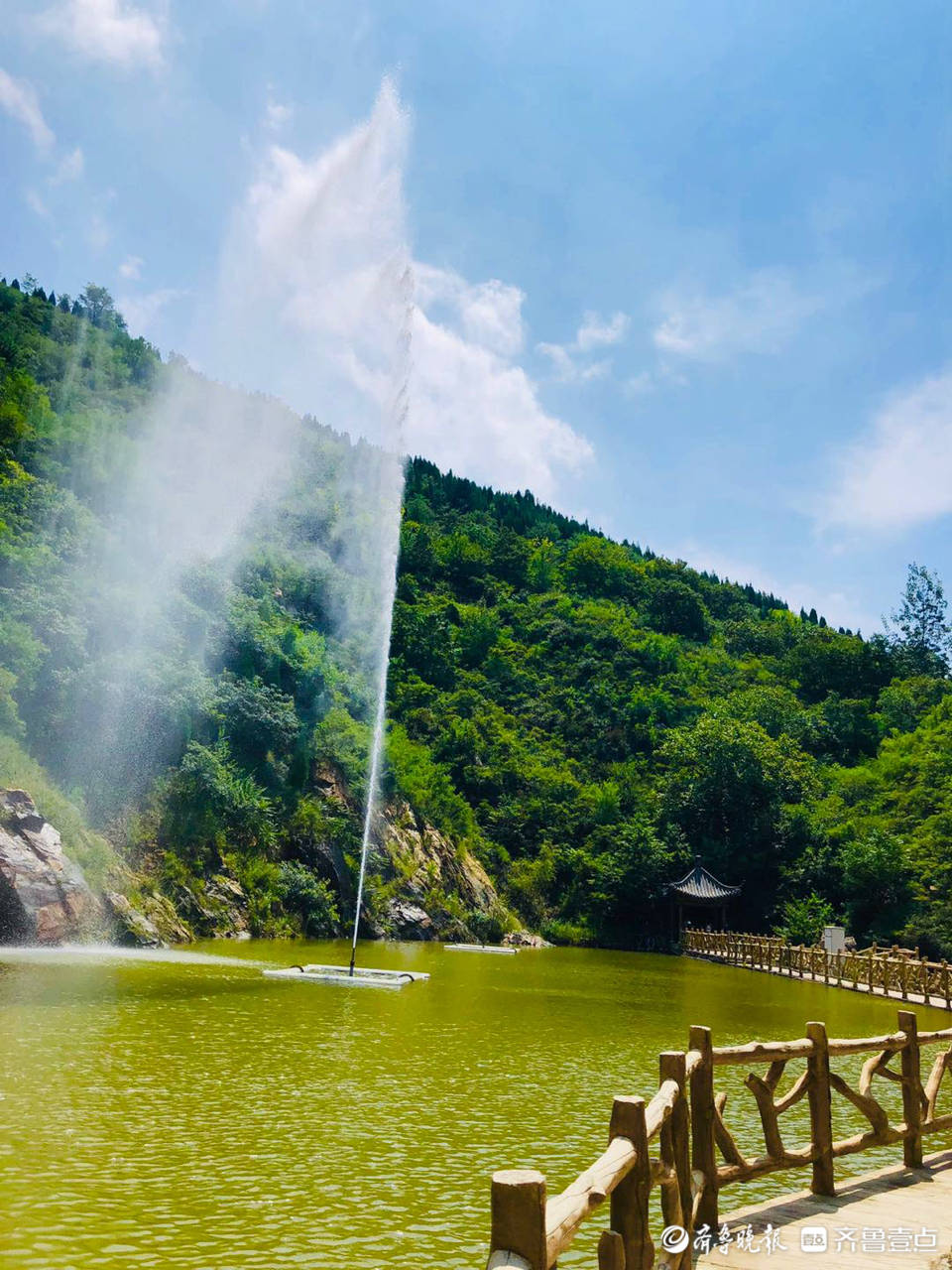 济南龙门山喊泉,气势如虹蔚为壮观_情报员_齐鲁_声音