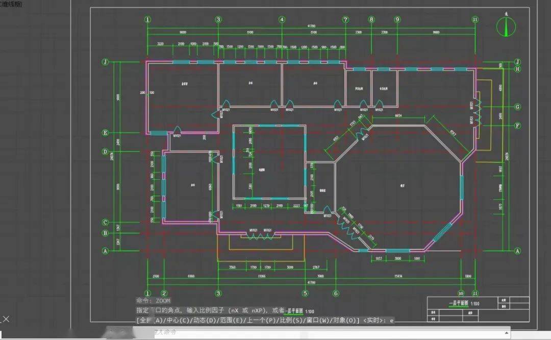 建筑cad技能大赛图纸图片