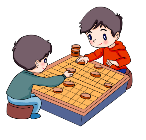 下棋的动画片图片