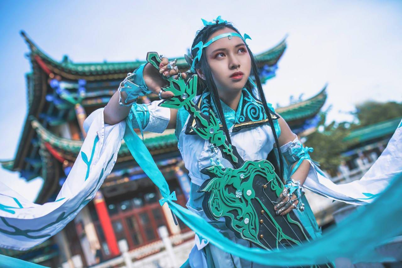 劍網三 長歌門cosplay_明朝_角色_山花