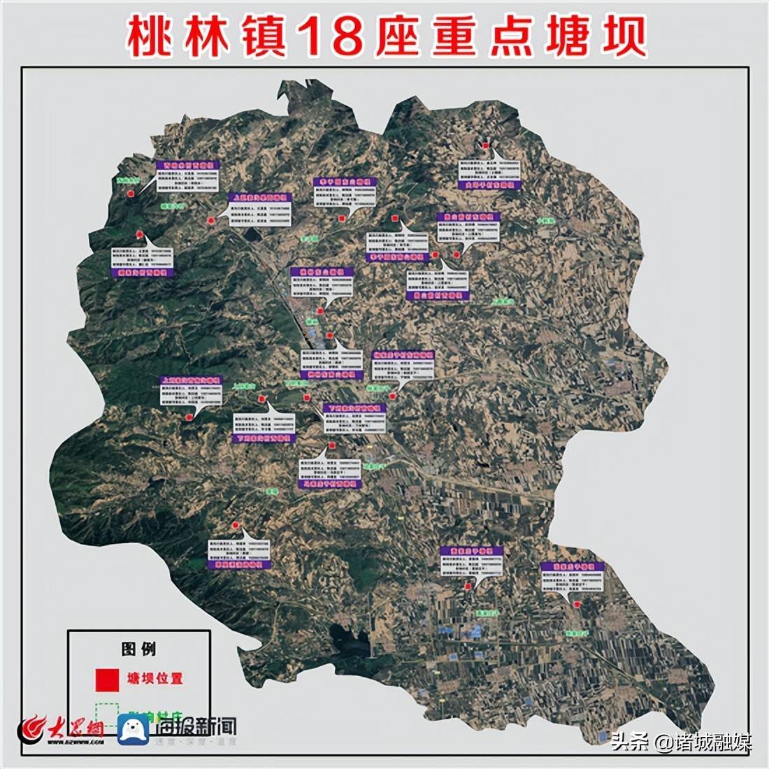 诸城市桃林镇地图图片