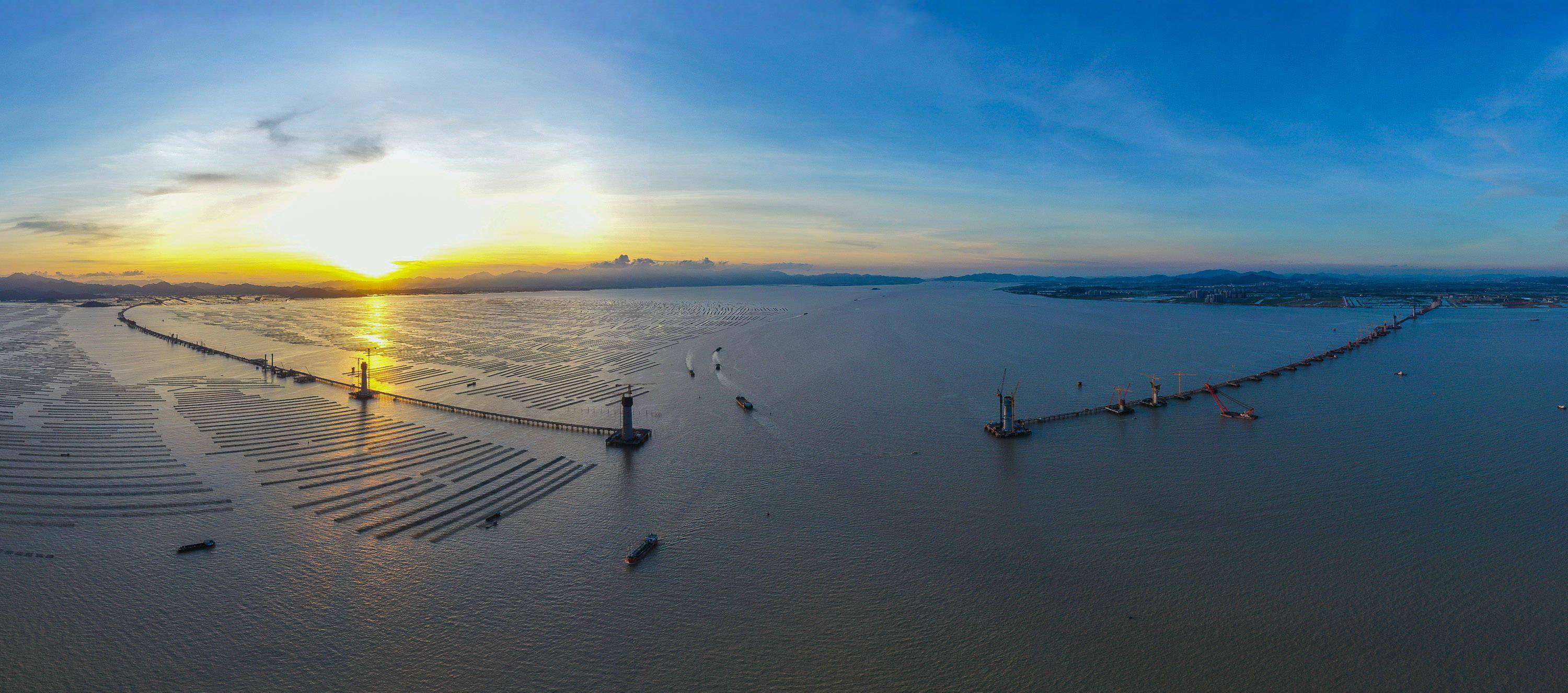 大湾区珠江口跨海跨江通道群掠影