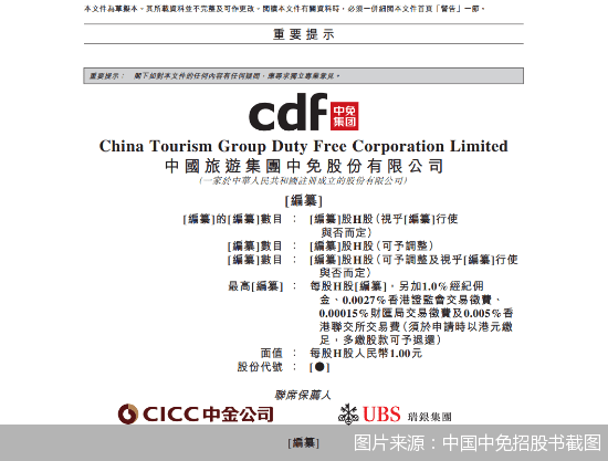 中国中免“再战”H股市场_免税_海南_旅游