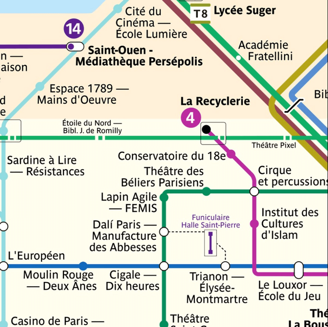 巴黎地铁清晰版图片