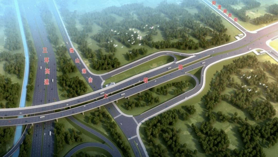 大堤路——三环立交改造效果图长青街快速路南延位于浑南区,北起远航