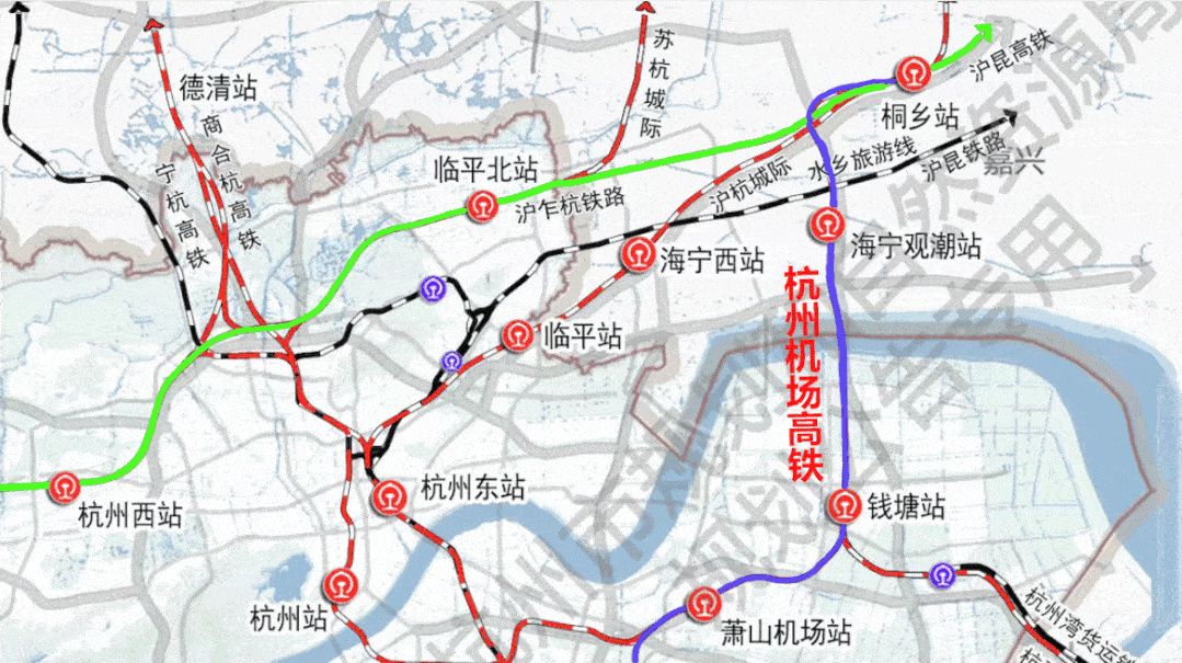 将来瓜沥人可在家门口坐高铁直达上海浦东机场_杭州机场_铁路_设计