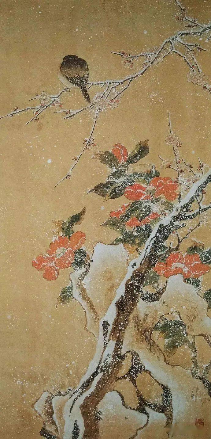 陈之佛 雪禽陈之佛 梅花白鹰陈之佛 山茶梅花小雀陈之佛 秋圃一角