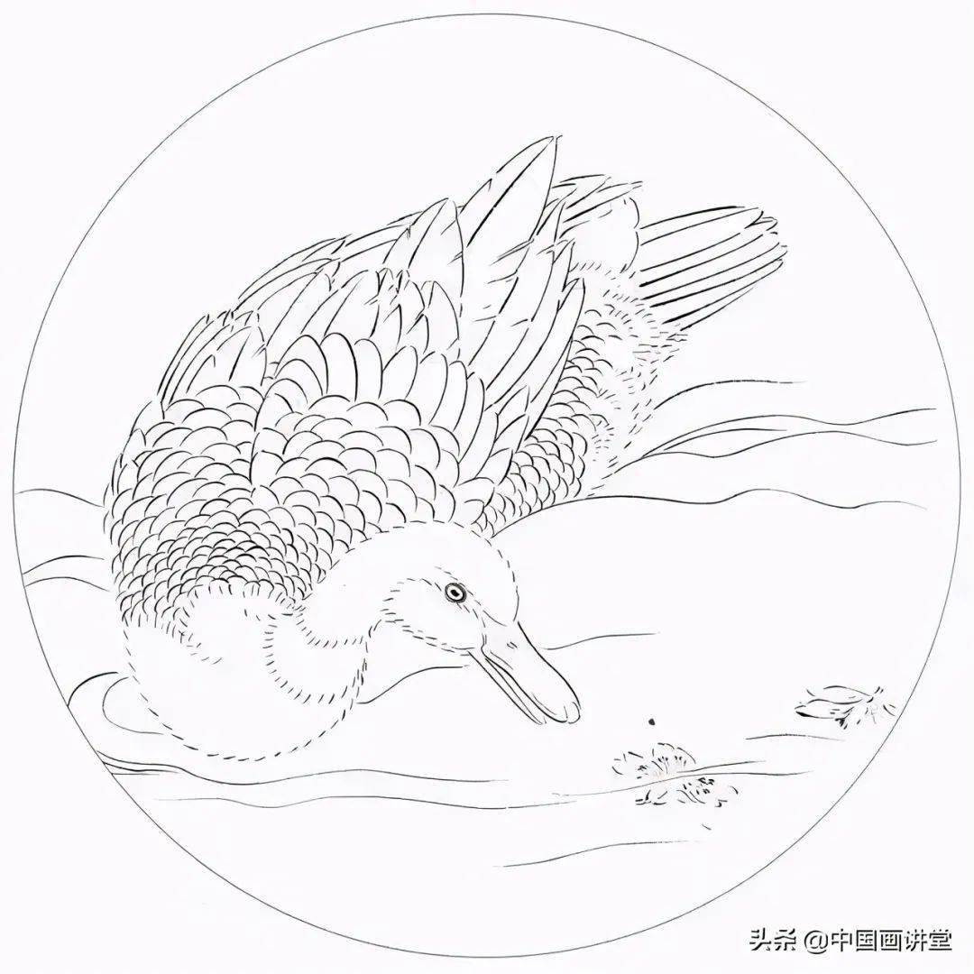 中国传统白描图谱以及白描知识及线描要求