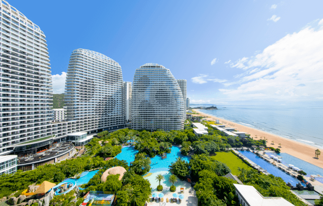 檀悦豪生温泉度假酒店 -高级海景房(阳台带泡池)含双人自助早餐+自助晚餐+畅游网红无边际泳池_套餐_度假_檀悦