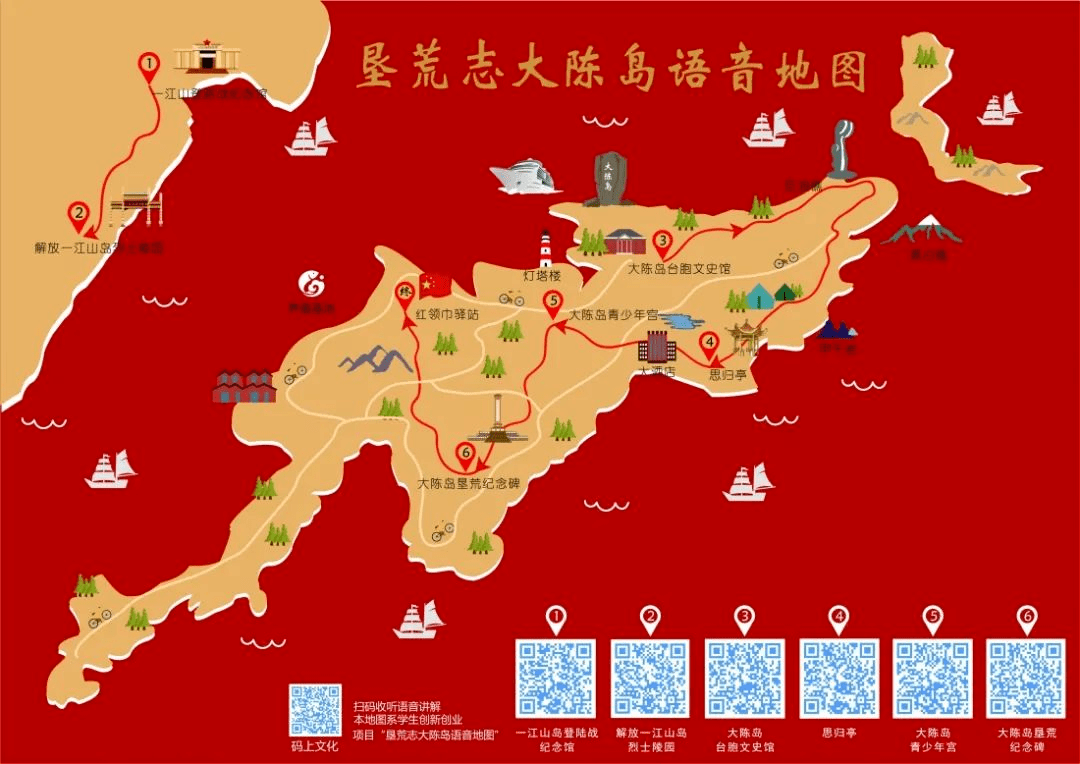 垦荒志大陈岛语音地图除了"一物一码""一店一码"等语音码定制,该项目