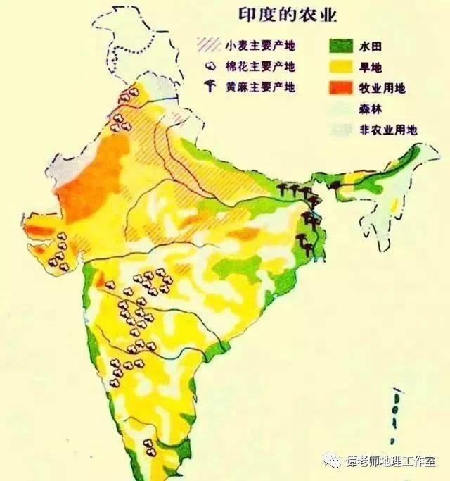 南亚印度工农业分布图片