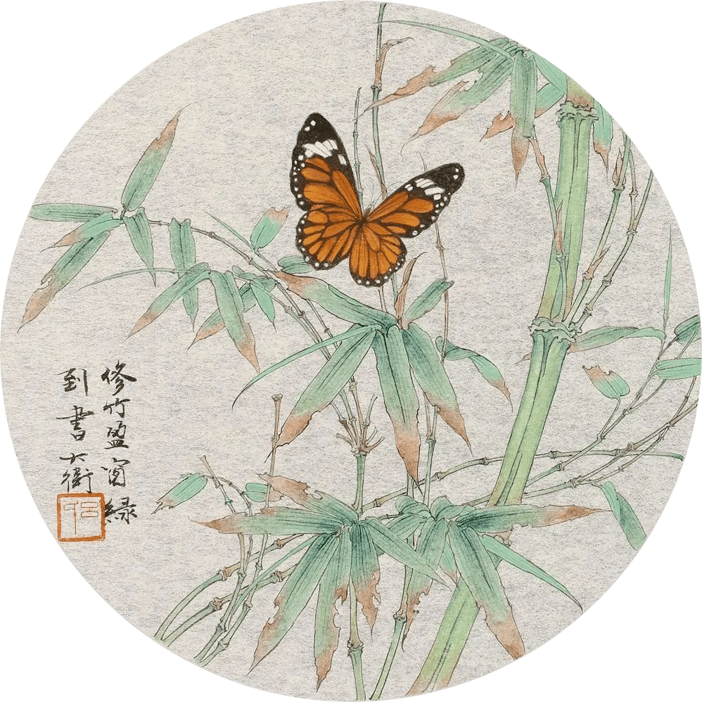 看他的工笔花鸟画如春天邂逅在百花间!_吕大卫_作品_传统