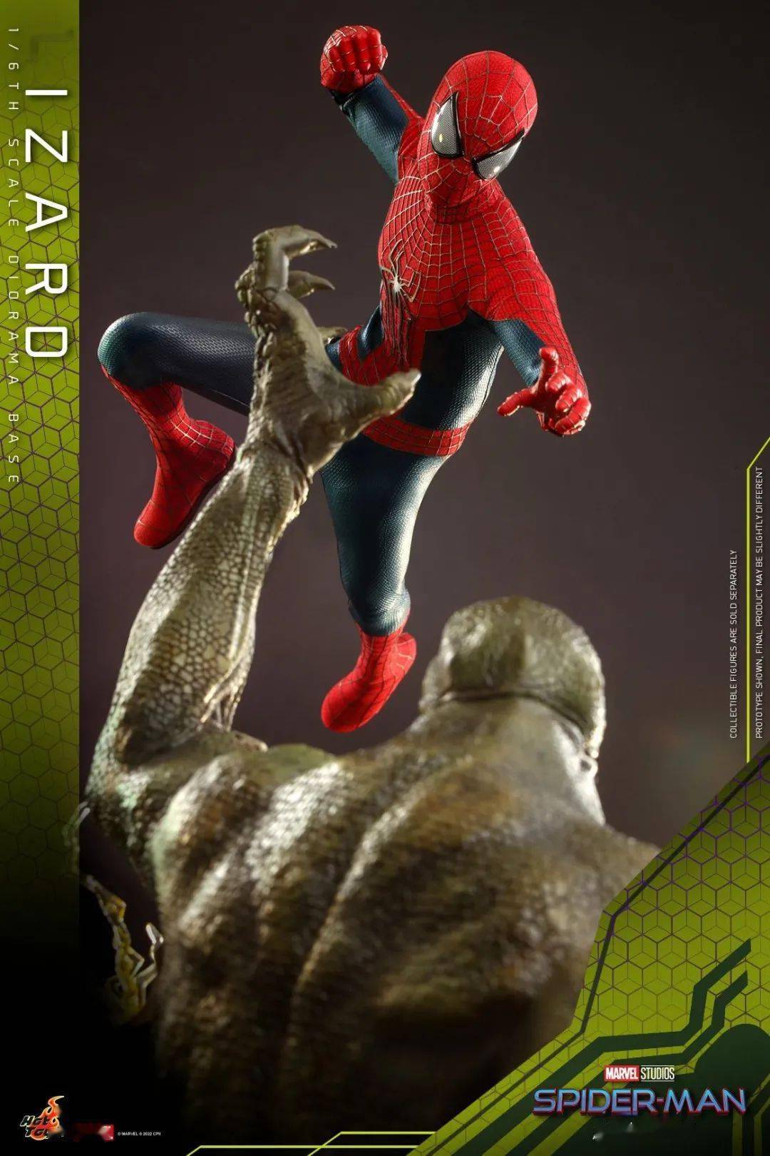 新品预定hottoysht16超凡蜘蛛侠mms658蜥蜴人情景地台acs013