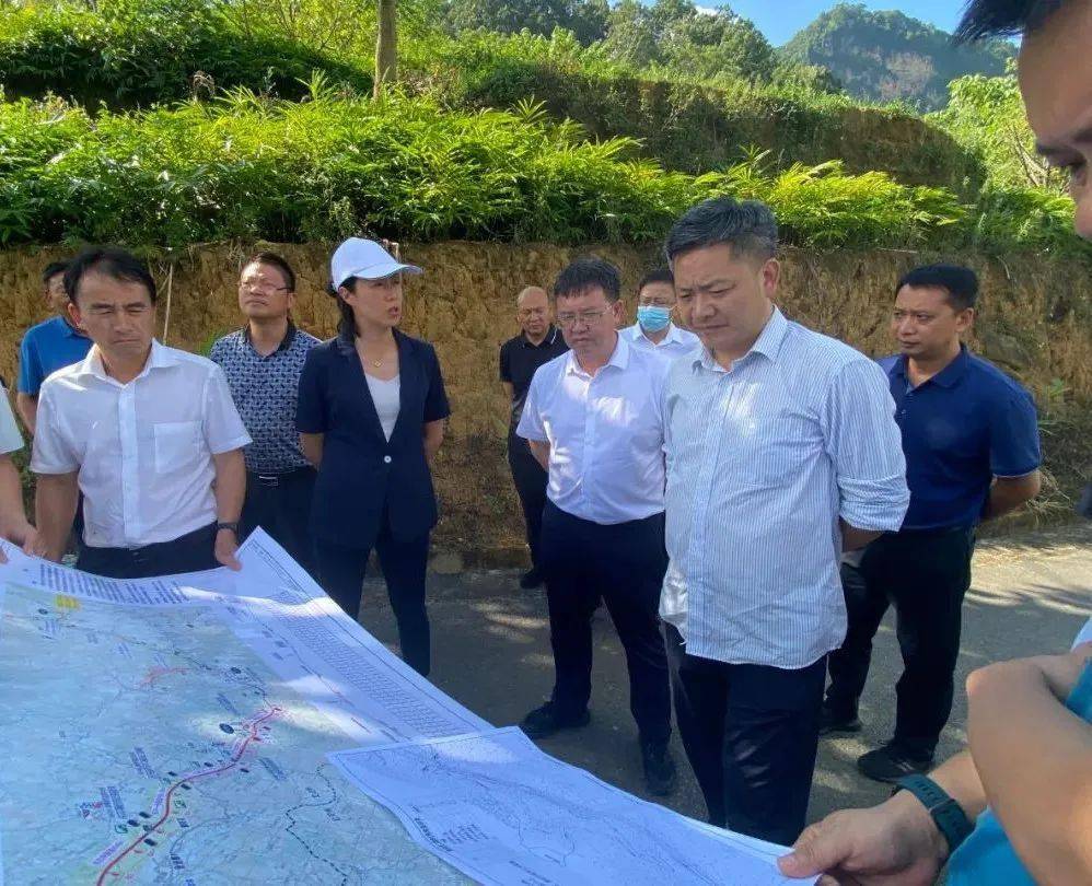 文山州副州长李松涛到那兴,马河高速项目调研_郭友军_工作_公司