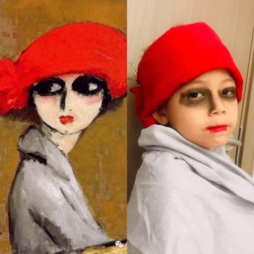 谢佳洋 仿▲《贝阿朵莉切·桑西》四年级2班