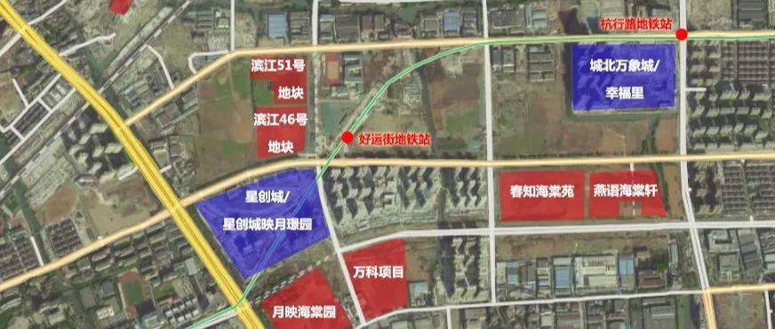 滨江勾庄第二子规划揭晓,“滨绿万”隔街打擂台指日可待?_项目_地块_公示