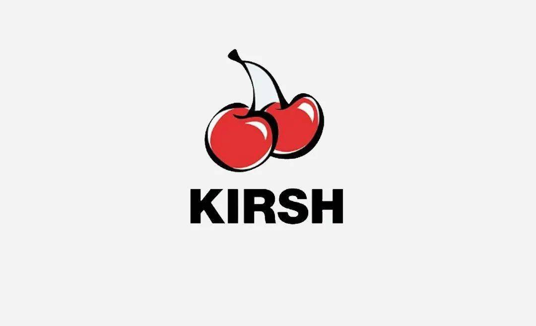 logo是kirsh想要展现给大家的品牌形象"为生活增添气氛的同时留住甜蜜
