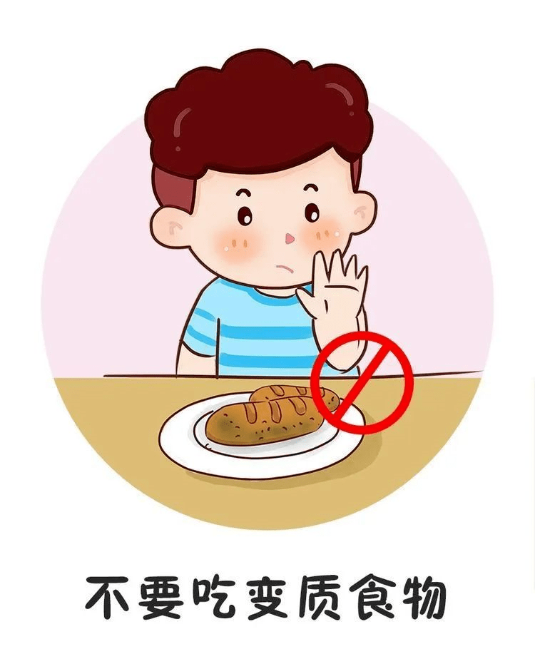 食品安全小口诀东西吃前要洗手,生吃瓜果要洗净.