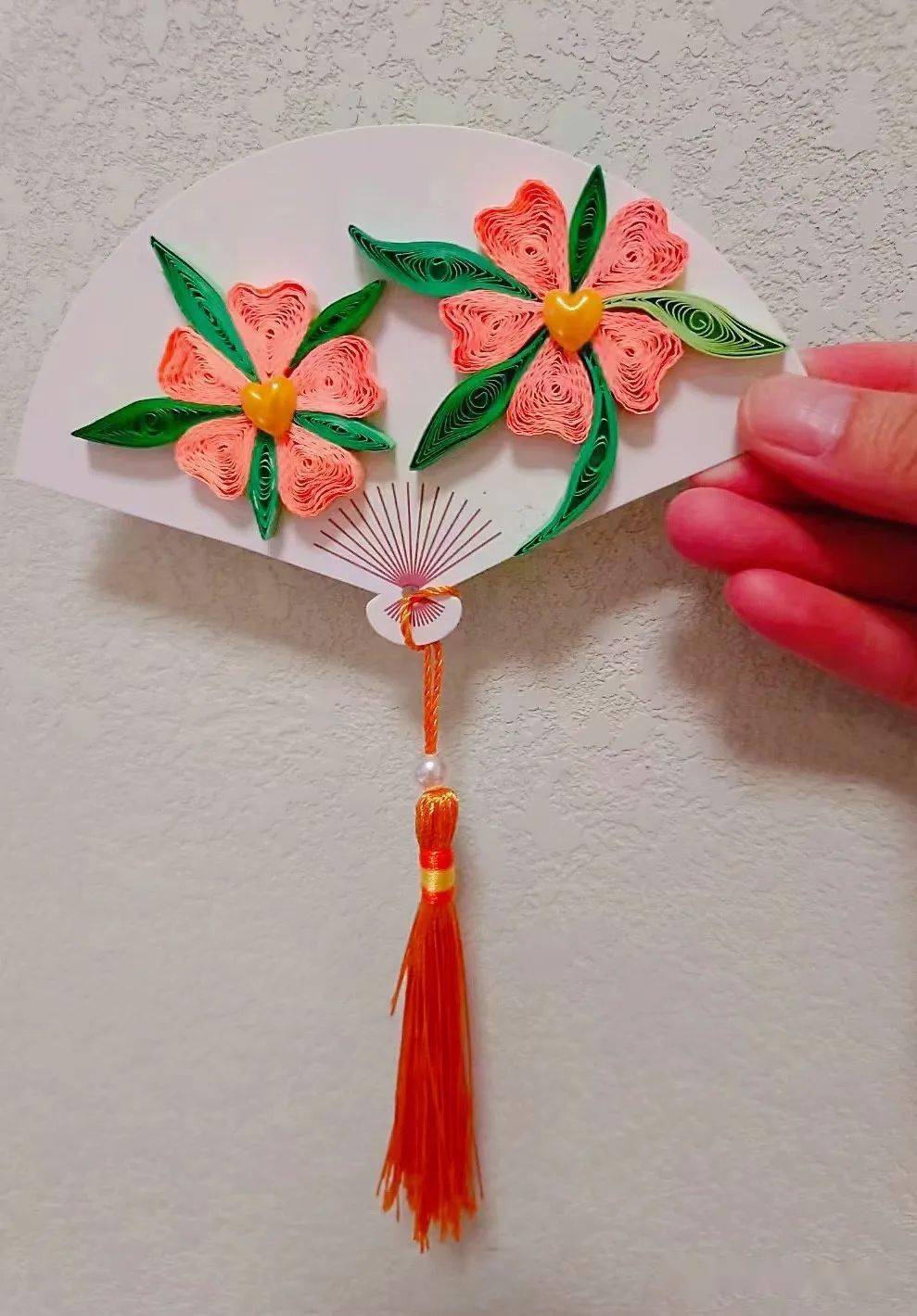 一周精选脸谱关羽拼豆豆衍纸扇秋菊