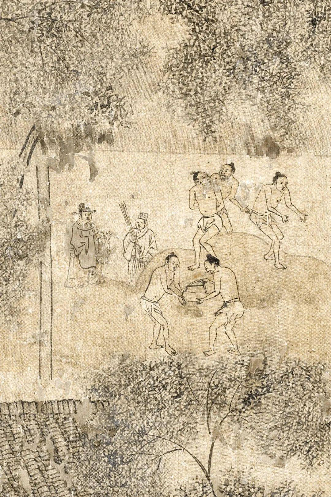 赏《制砖图》册,穿越回古代金砖制作现场_工人_画面_方砖
