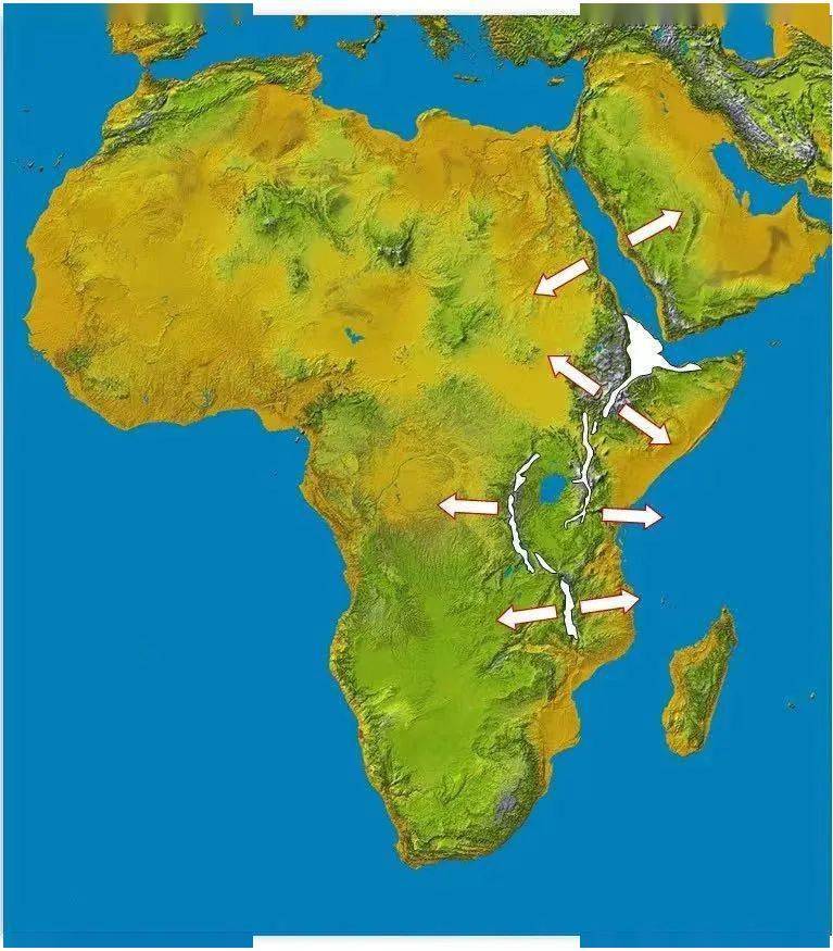 东非大裂谷的地图位置图片