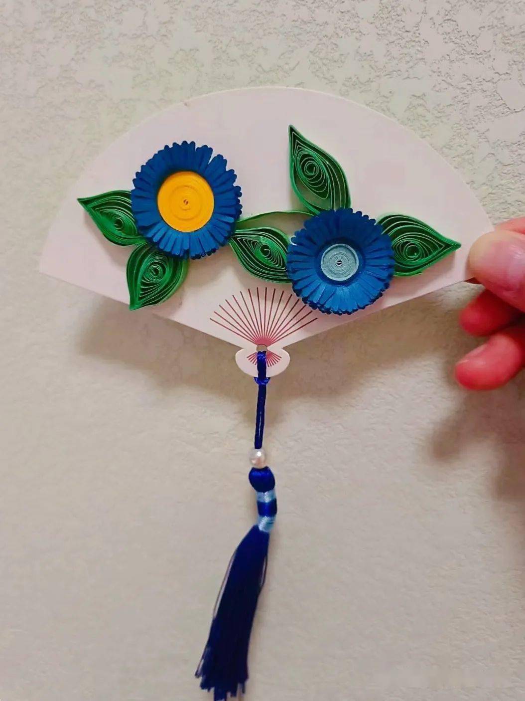 一周精选脸谱关羽拼豆豆衍纸扇秋菊