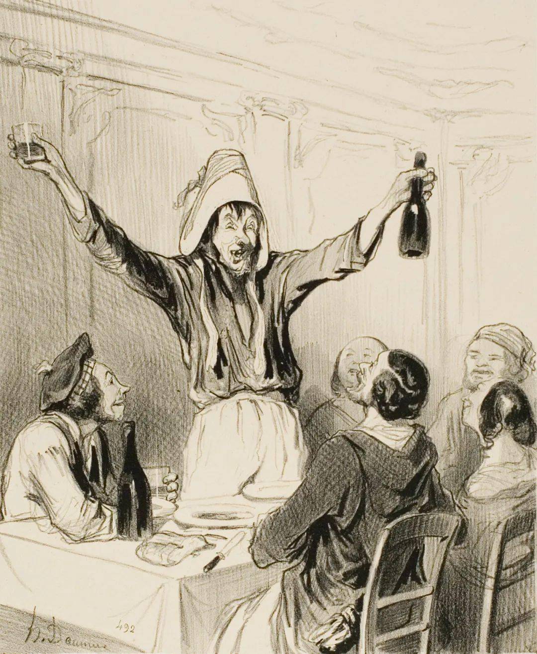 奥诺雷杜米埃的素描