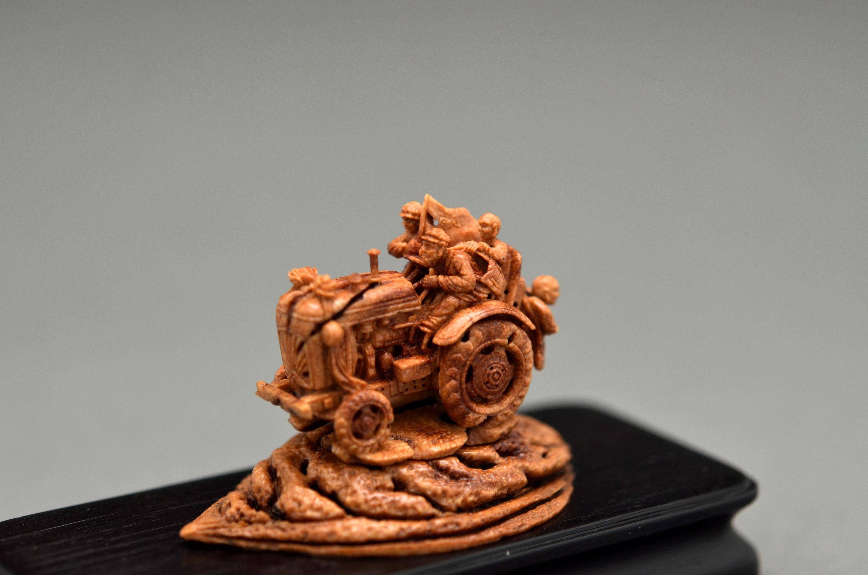 文化"两创"看山东 | 潍坊核雕:方寸之间展匠心_田洪波_作品_王叔远